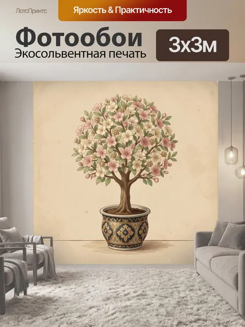 300 × 300 см · Экосольвентная печать