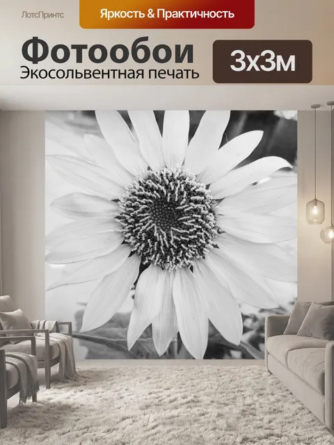Фотообои Белый цветок