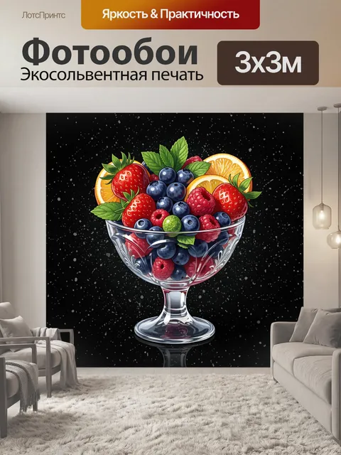 300 × 300 см · Экосольвентная печать