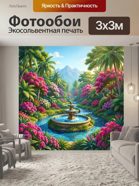 300 × 300 см · Экосольвентная печать