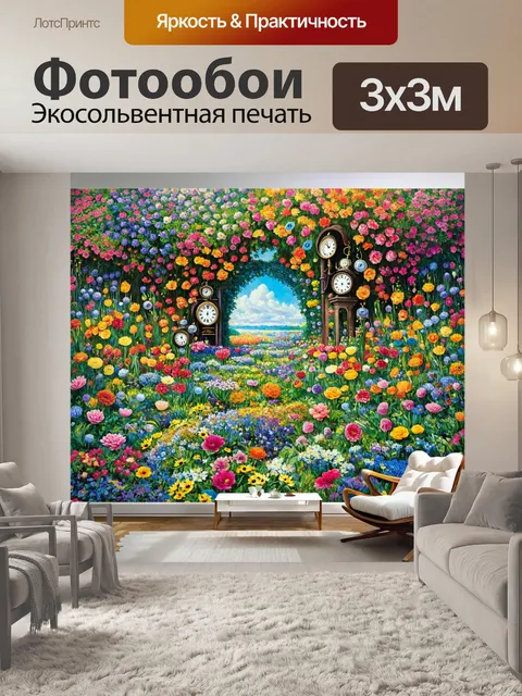 Фотообои цветы в стиле сальвадор дали