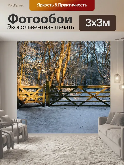 Фотообои Снег и солнце 2