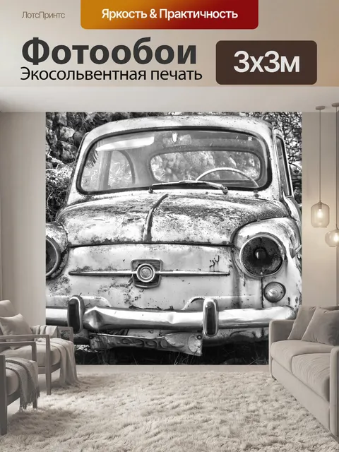 Фотообои Брошенная машина