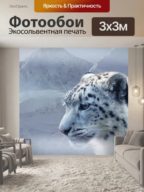 Фотообои Снежный барс