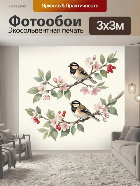 300 × 300 см · Экосольвентная печать