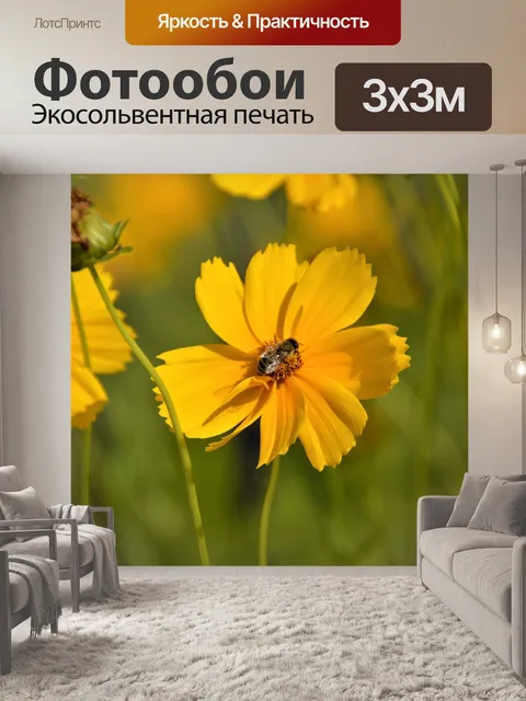 Фотообои Желтый