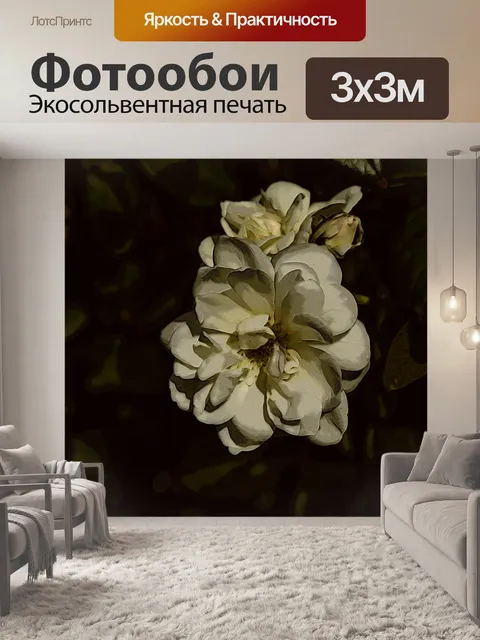 Фотообои Художественный цветок Гардения