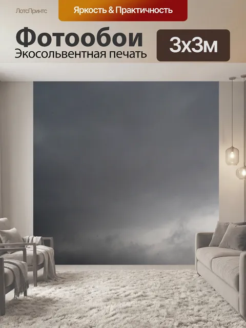 Фотообои серое облако