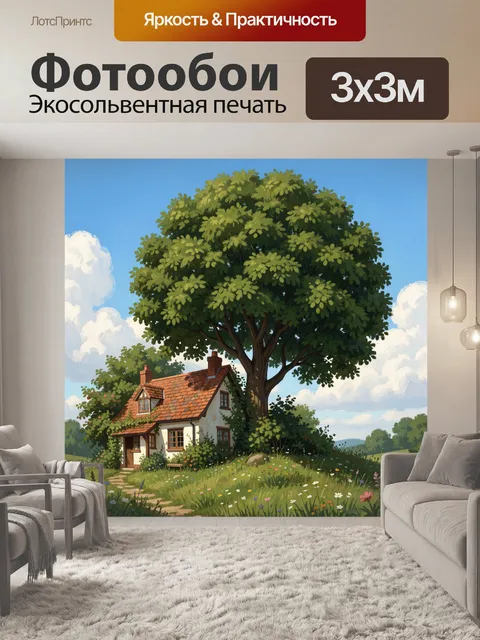 300 × 300 см · Экосольвентная печать