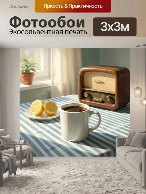 Фотообои Уютный завтрак у окна