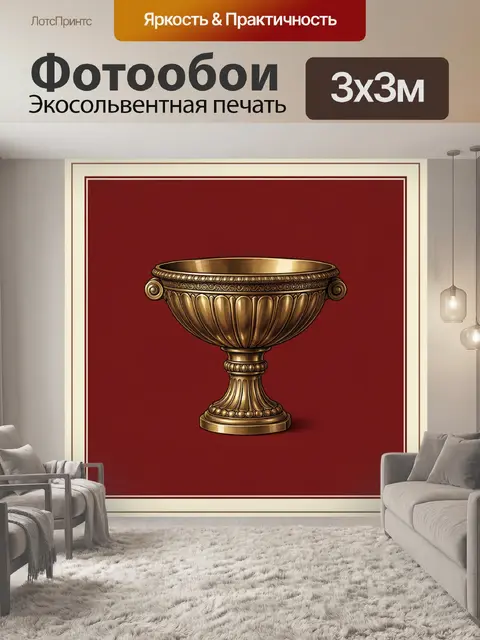 Фотообои Античная чаша с декором