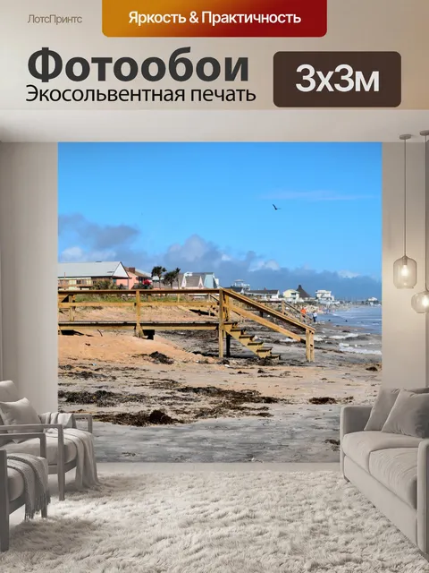 Фотообои Пляж после урагана Ирма