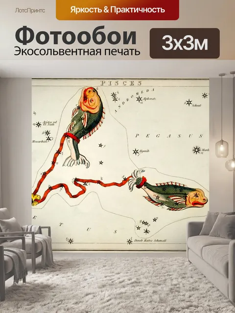 Фотообои Зодиакальная астрология Рыбы