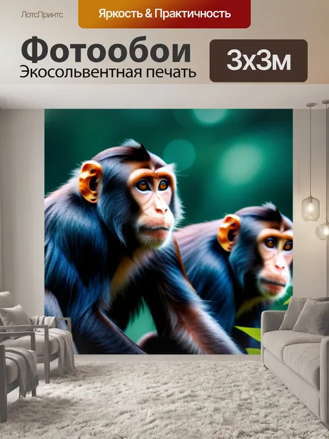 Фотообои с обезьянами