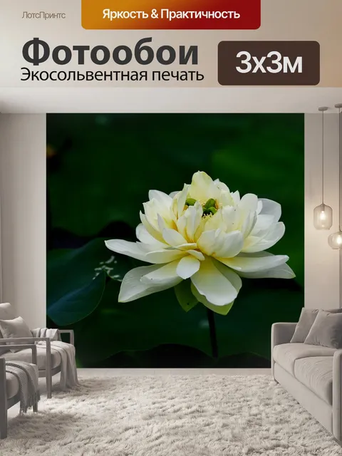 Фотообои Золотой лотос