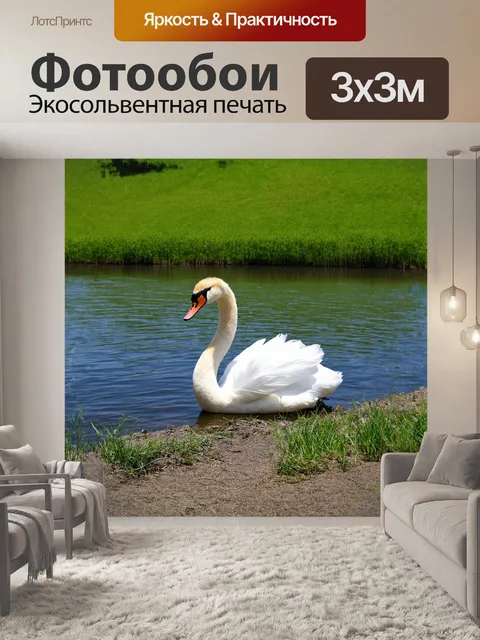 Фотообои на фоне зелёного холма под ярким весенним небом