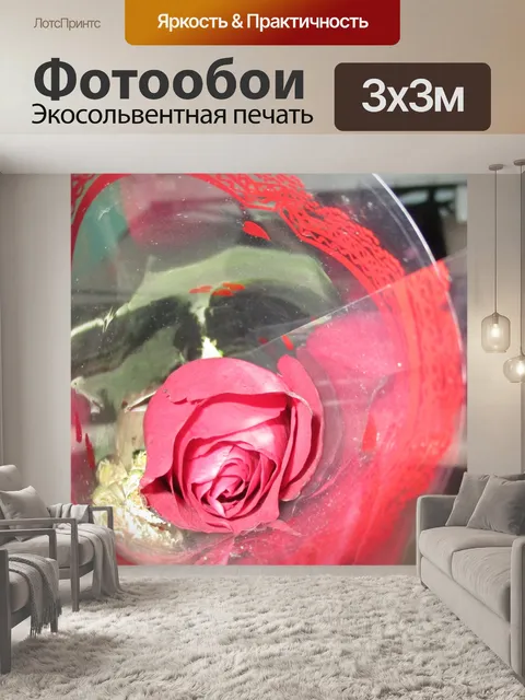Фотообои Красная роза