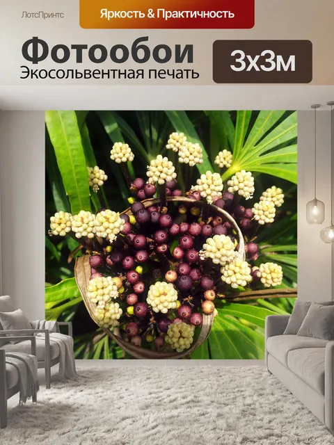 Фотообои цветок форме сердца