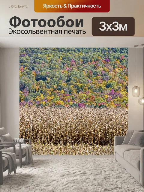 Фотообои Нива и Листва Горы
