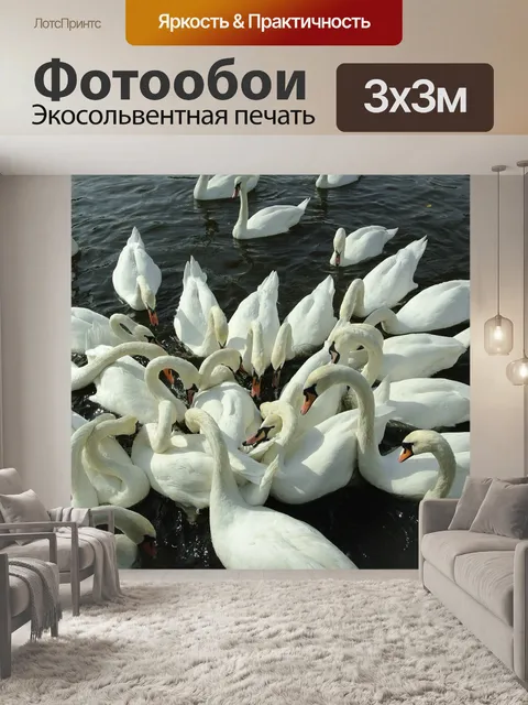 Фотообои Лебеди