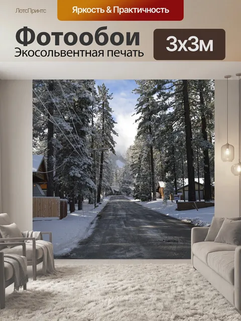 Фотообои Зимняя улица