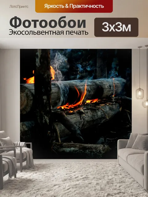 Фотообои Ночь у костра