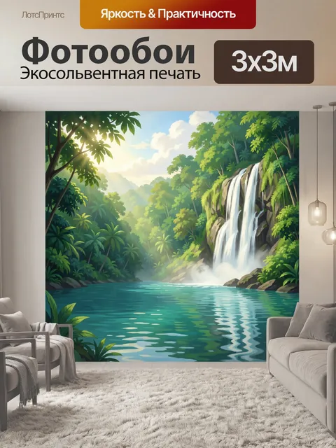 300 × 300 см · Экосольвентная печать