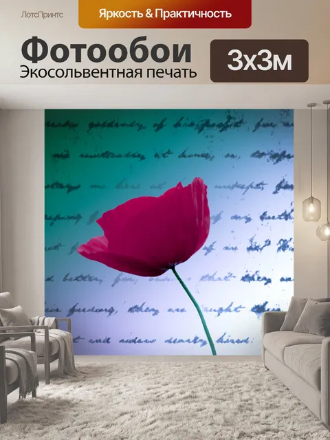Фотообои Красный мак