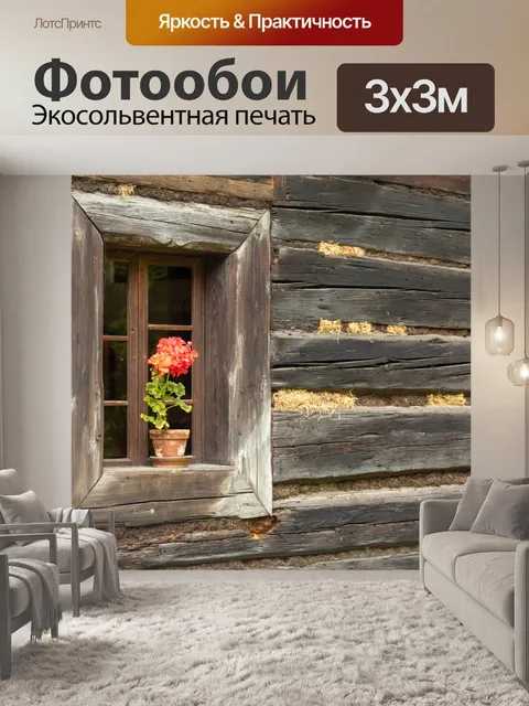 Фотообои Цветы в окне