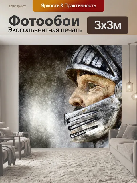 Фотообои Профиль рыцаря