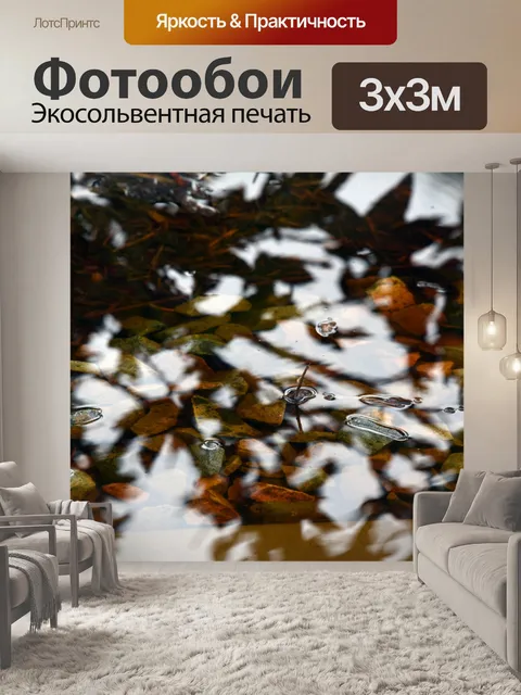 Фотообои Дождь Лужа