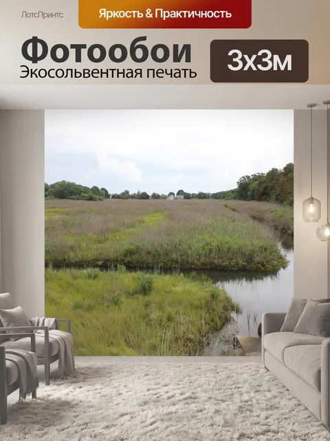 Фотообои Болото, периодически затопляемое морской