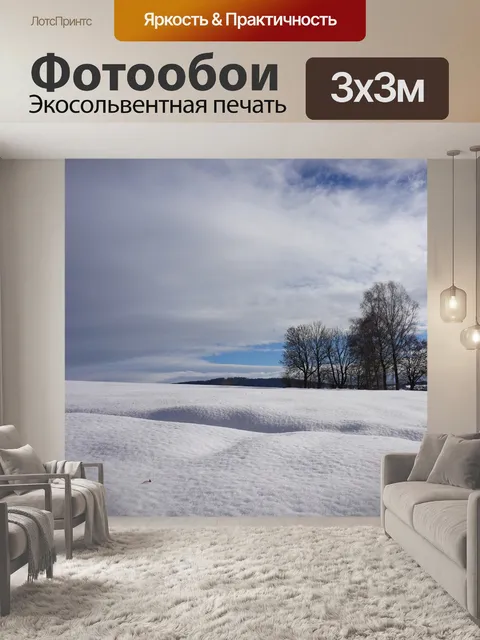 Фотообои Снег