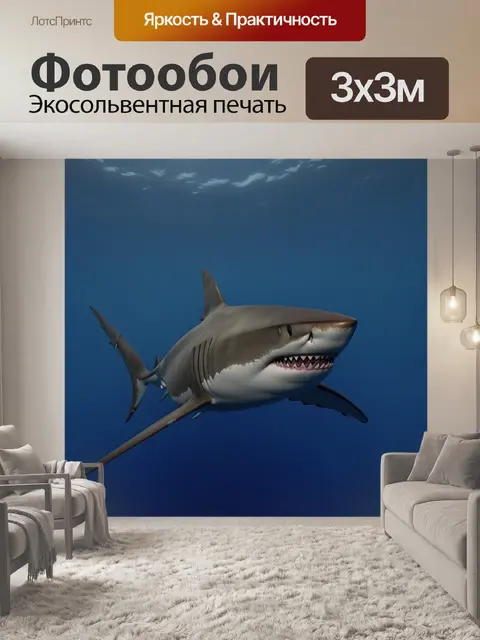 Фотообои плавает