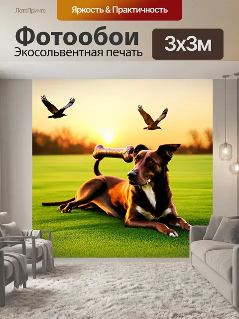 Фотообои в мягком свете заката