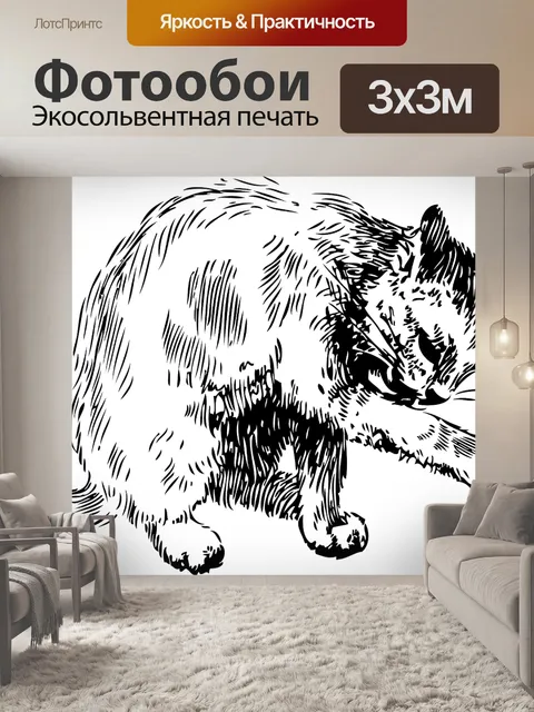 Фотообои Кошка