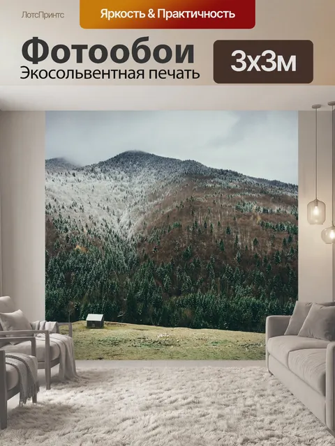 Фотообои Снежная гора