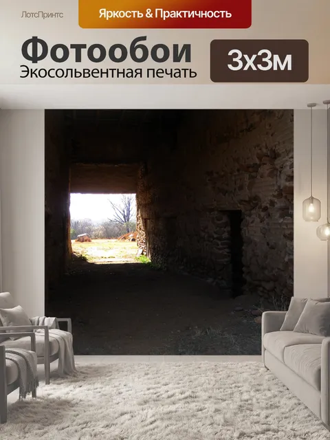 Фотообои выход через дальнюю сторону старого сара