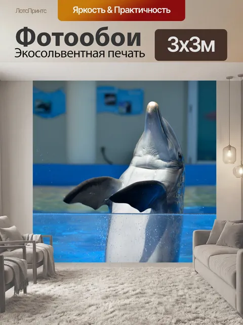 Фотообои Дельфин в аквариуме