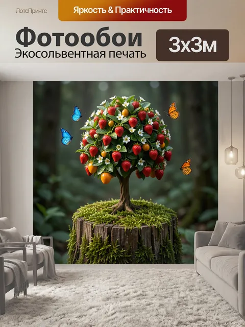300 × 300 см · Экосольвентная печать