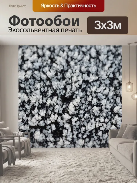 Фотообои зимний иней
