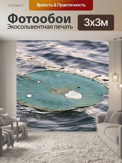 Фотообои Lily Pad на Рябь воды крупным планом