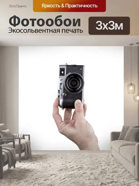 Фотообои Камера в руке