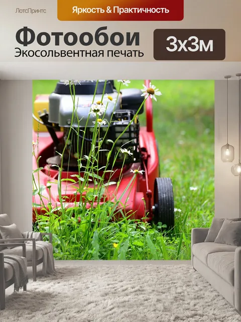 Фотообои Газонокосилка