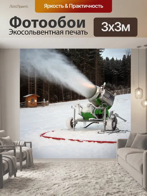 Фотообои Снежная пушка