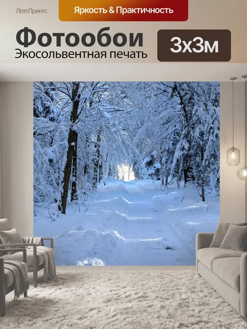 Фотообои Снег