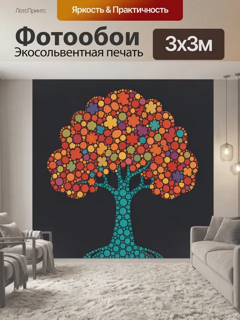 300 × 300 см · Экосольвентная печать