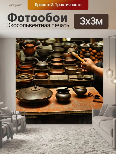Фотообои китай, старинная мастерская по производству чайных принадлежностей