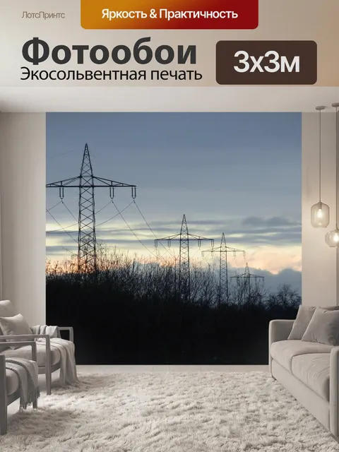 Фотообои Опоры электричества