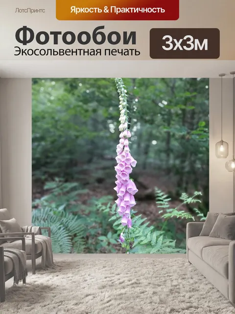 Фотообои Цветок рука лиса